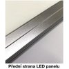 Stříbrný závěsný LED panel 600x600mm