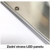 Stříbrný závěsný LED panel 600x600mm