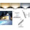 1840 2 cerny rgb led reflektor 30w s ir dalkovym ovladacem