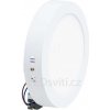 Stmívatelný bílý přisazený LED panel 225mm 18W studená bílá