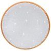 185229 11 led stropni svitidlo s dalkovym ovladacem 24w 420mm svetle drevo lena ctt
