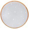 185229 3 led stropni svitidlo s dalkovym ovladacem 24w 420mm svetle drevo lena ctt