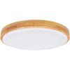 185229 4 led stropni svitidlo s dalkovym ovladacem 24w 420mm svetle drevo lena ctt