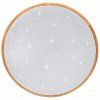 185229 6 led stropni svitidlo s dalkovym ovladacem 24w 420mm svetle drevo lena ctt