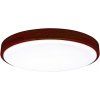 185235 4 led svitidlo s dalkovym ovladacem 24w 420mm tmave drevo lena