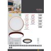 185235 9 led svitidlo s dalkovym ovladacem 24w 420mm tmave drevo lena