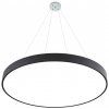 Závěsný Černý LED designový panel kulatý (Barva světla Denní bílá, Výkon 24W 400mm)