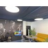 Závěsný Černý LED designový panel kulatý (Barva světla Denní bílá, Výkon 24W 400mm)