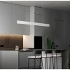 186111 bile linearni zavesne led svitidlo 120cm 48w denni bila