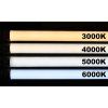 186114 2 stribrne linearni zavesne led svitidlo 120cm 48w denni bila