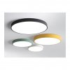 Bílý stropní LED panel 400mm 24W teplá bílá s čidlem
