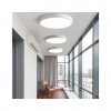 Bílý stropní LED panel 400mm 24W teplá bílá s čidlem