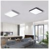 Černý stropní LED panel 400x400mm 24W denní bílá s čidlem