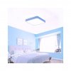 Modrý stropní LED panel 400x400mm 24W denní bílá s čidlem