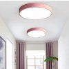 Růžový stropní LED panel 400mm s čidlem (Barva světla Denní bílá, Stmívatelnost Nestmívatelný, Výkon 24W 400mm)