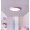 Růžový stropní LED panel 400mm 24W denní bílá s čidlem