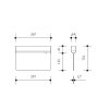 EUROPA LED KOMPLET nouzové svítidlo s piktogramem 2W schody nahoru 267x154mm