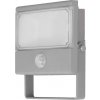 Šedý LED reflektor s PIR pohybovým čidlem 10W Vana denní bílá