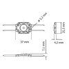 LED modul 0,72W 3725-170-12V 0,72W (Barva světla Studená bílá, Výkon 0,72W)