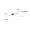 LED PANEL THIN UGR vestavný čtvercový 600x600mm 40W denní bílá
