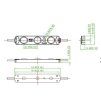 LED modul 0,72W 743-160-12V 0,72W (Barva světla Studená bílá, Výkon 0,72W)