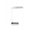 18729 15 stmivatelna bila led stolni lampicka diplomat dark 17w s bezdratovym nabijenim cct