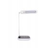Stmívatelná Bílá LED stolní lampička DIPLOMAT DARK 17W s bezdrátovým nabíjením CCT