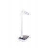 18729 4 stmivatelna bila led stolni lampicka diplomat dark 17w s bezdratovym nabijenim cct