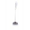 18729 6 stmivatelna bila led stolni lampicka diplomat dark 17w s bezdratovym nabijenim cct