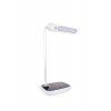 18729 7 stmivatelna bila led stolni lampicka diplomat dark 17w s bezdratovym nabijenim cct