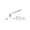 PANLUX LINEAR LED 60W 3000K 60° černá teplá bílá