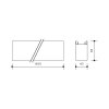 PANLUX LINEAR LED 60W 3000K 60° černá teplá bílá