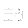 PIKTOGRAM EUROPA LED šipka dolu 265x145mm