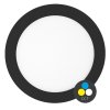 černý vestavný LED panel LADA IP44 (Barva světla CCT Smart, Stmívatelnost Stmívatelný, Výkon 18W)
