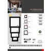 černý vestavný LED panel CCT RAFA IP44 (Výkon 18W)