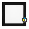 černý vestavný LED panel CCT RAFA IP44 (Výkon 18W)