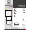 černý přisazený LED panel RAFA 2 IP20 (Barva světla CCT Smart, Stmívatelnost Stmívatelný, Výkon 18W)