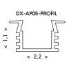 Al profil DX-AP06-PROFIL (Stmívatelnost Stmívatelný)
