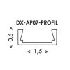 Al profil 2m DX-AP07-PROFIL