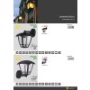 188724 2 cerne led nastenne venkovni svitidlo 8w tepla bila ip44 zgl001b do