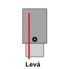 Koncovka Z3F s přívodem pro třífázovou lištu (Barva těla Černá, Typ pravá)