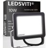 Černý LED reflektor 10W 4000K denní bílá