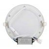 Bílý kulatý vestavný LED panel 166mm (Barva světla Teplá bílá, Stmívatelnost Nestmívatelný, Výkon 12W)