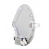 Bílý kulatý vestavný LED panel 166mm