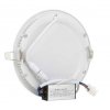 Bílý kulatý vestavný LED panel 166mm