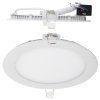 Bílý kulatý vestavný LED panel 166mm (Barva světla Teplá bílá, Stmívatelnost Nestmívatelný, Výkon 12W)