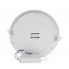 Bílý kulatý vestavný LED panel 225mm IP44