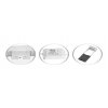 Bílý kulatý vestavný LED panel 225mm IP44