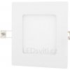 Bílý hranatý vestavný LED panel 120x120mm