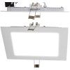 Bílý hranatý vestavný LED panel 120x120mm (Barva světla Teplá bílá, Stmívatelnost Nestmívatelný, Výkon 6W)